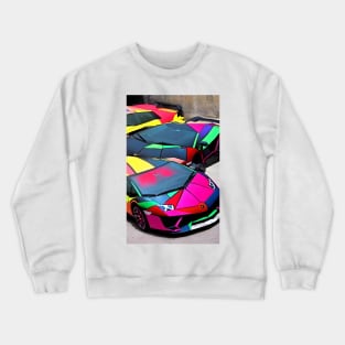 Rainbow Lambo Crewneck Sweatshirt